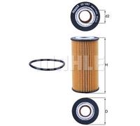 Mahle Oil Filter OX1267D OEM High Quality To Fit Ford Focus Transit Connect