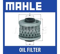 Mahle Oil Filter OX129 fits Aprillia Peugeot Motorcycles - Genuine Part