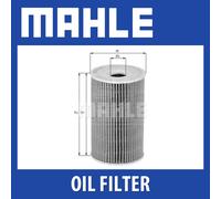 Oil filter Filter Insert OX 156D MAHLE for BMW LAND ROVER