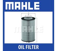 MAHLE OX 161D Oil Filter - Oil Filter with Gasket / Gasket Set