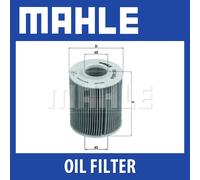Mahle Oil Filter OX163/4D fits Honda Vauxhall - Genuine Part - OE Quality