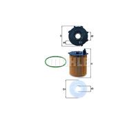 MAHLE Oil Filter OX171/2D1 OX 171/2D1 - Genuine Part - Quality OE Matching Fit