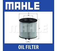 MAHLE ORIGINAL OX 341D Oil filter