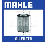 Mahle Oil Filter OX367D fits BMW 545 645 745 - Genuine Part - OE Quality