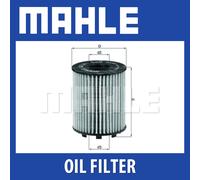 Mahle Oil Filter OX371D fits Fiat Suzuki Vauxhall - Genuine Part