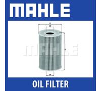 Mahle Oil Filter OX388D - for Precision OE Matching Fit and High Quality