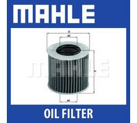 MAHLE Oil Filter Element - OX414D2