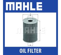 Mahle Oil Filter OX415D fits Nissan Renault Vauxhall - OE Matching Quality