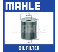 Mahle Oil Filter OX424D - fits Hyundai Accent Getz Kia Ceed - OE Fit & Quality