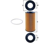 MAHLE Oil Filter OX434D OX 434D - Genuine Part - OE Matching Fit & Quality