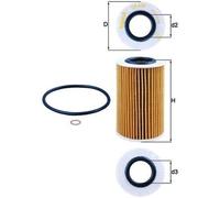 MAHLE Oil Filter OX436D OX 436D Genuine Part Fits HYUNDAI & KIA
