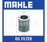 Mahle Oil Filter OX437D fits Vauxhall Astra Corsa - Genuine Part