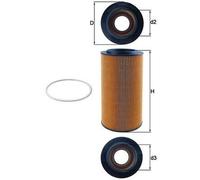 MAHLE Oil Filter OX561D OX 561D - Genuine Part - OE Matching Fit & Quality