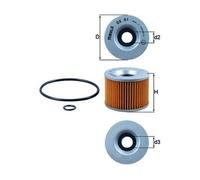 Mahle Oil Filter OX61D - for Precision OE Matching Fit and High Quality