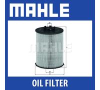 Mahle Oil Filter OX636D fits BMW 5 6 7 X5 - Genuine Part - OE Fit & Quality