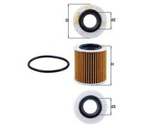 MAHLE Oil Filter OX834D - OX 834D - Genuine Part - fits FORD - OE Quality