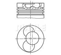 MAHLE ORIGINAL 030 86 02 Piston