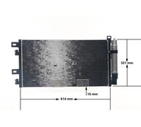 MAHLE ORIGINAL AC 312 001S Air conditioning condenser