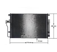 MAHLE ORIGINAL AC 553 001S Air conditioning condenser