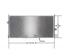 MAHLE ORIGINAL AC 674 000S Air conditioning condenser