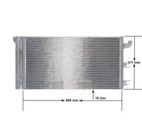 MAHLE ORIGINAL AC 710 000S Air conditioning condenser