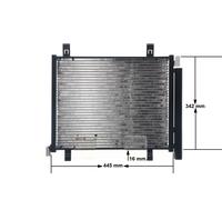 MAHLE ORIGINAL AC 747 000S Air conditioning condenser