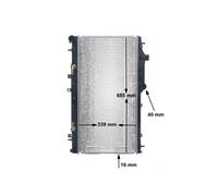 MAHLE ORIGINAL CR 1573 000S Engine radiator