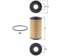 MAHLE OX 153D1 Oil Filter Fits Opel Sintra Frontera B Omega B Signum Hatchback