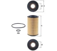 MAHLE OX 153D3 Oil Filter Fits Jeep Grand Cherokee MK2 Mercedes CLK C-Class