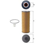 Mahle Original Oil Filter OX168D - OE Matching Fit & Quality, fits Mercedes Actros