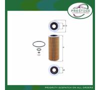 Oil filter Filter Insert OX 177/3D MAHLE for BMW X3 7 3 Coupe 5 3 3 Touring X5 6