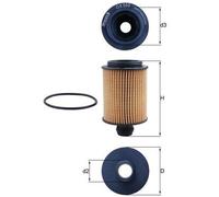 MAHLE OX 559D Oil Filter Fits Chevrolet Malibu Aveo Hatchback Opel Astra J Saab