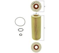 MAHLE OX 562D Oil Filter - Oil Filter with Gasket / Gasket Set