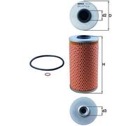 MAHLE OX 103D Oil Filter - Oil Filter with Gasket / Gasket Set