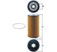 Oil Filter Mahle OX1097D for MAN TGX 26.560 15.2 6x2 14-21