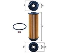MAHLE OX 1146D Oil Filter - Oil Filter with Gasket/Gasket Set