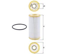 MAHLE OX1217D Oil Filter Insert 52.5mm ⌀ Fits Audi Cupra Porsche Seat Skoda VW