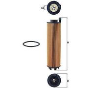 MAHLE OX1301D Oil Filter Insert 54mm Diameter 201.3mm Height Fits Mercedes-Benz