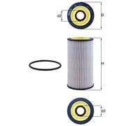 Mahle Original Oil Filter OX 1311D – Fits Audi A4/A5/A6/A6 Avant/Q5 (B9/C8)