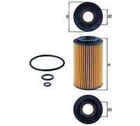 x1 Mahle Oil Filter OX153/7D1 76606040 OE 15430RBDE01 K12330112100 Made in AT