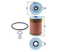 MAHLE OX 32D Oil Filter - Oil Filter with Gasket / Gasket Set
