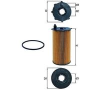 x1 Mahle Oil Filter OX354D 70372430 OE 68032204AB 41152016F Made in AT