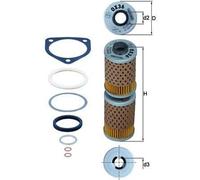 Fits BMW R 100 Rs 1978-1984 Oil Filter Mahle Models With Cooler C/W Gaskets