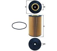 MAHLE OX 426D Oil Filter - Oil Filter with Gasket / Gasket Set