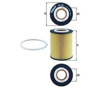 Oil filter Filter Insert OX 433D MAHLE for VOLVO LAND ROVER