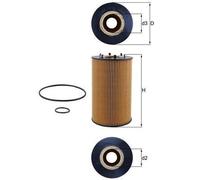 MAHLE OX 435D Oil Filter - Oil Filter with Gasket / Gasket Set