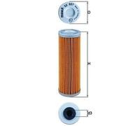 MAHLE OX807 Oil Filter Insert 41.5mm Diameter 130mm Height Service Fits KTM