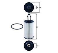 MAHLE Oil Filter Element - OX814D