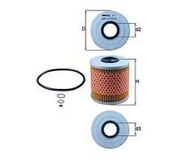 Genuine MAHLE Replacement Engine Oil Filter Insert OX 91D OX91D