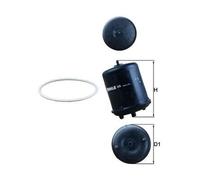 MAHLE Original Oil Filter OZ 9D - with Gasket Set - Fits DAF, Mercedes-Benz
